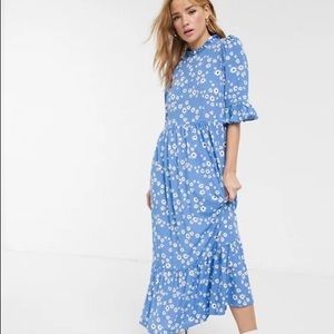 NWT Blue Floral Maxi Dress